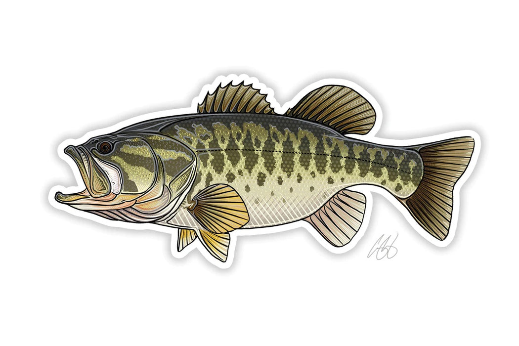 Casey Underwood Artwork - Largemouth Bass Decal