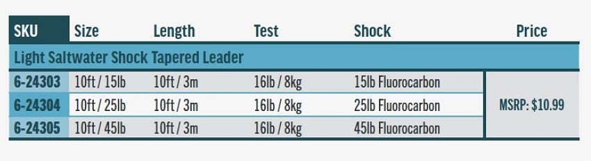 Rio Saltwater Light Shock Leader 10'